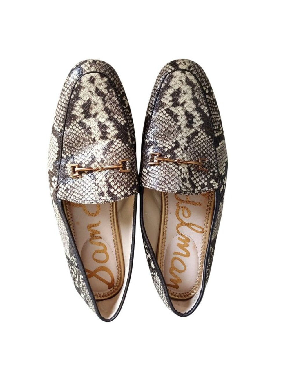 Sam Edelman Lior Snakeskin Horsebit Loafers Work Office Flats 11